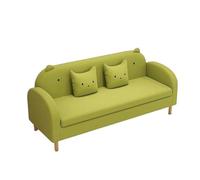 KIBONCY Easy-Assembly Velvet Loveseat, 2-Seater Compact Sofa with Removable Cushion Heavy-Duty Couch with 660LBS Weight Capacity for Living Room(A,74cm)