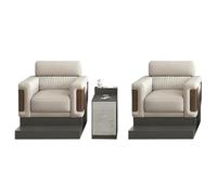 KIBONCY Ensemble Chaise de spectateur et Table Basse, for canapé, Causeuse en Faux Cuir Moderne du Milieu du siècle, Salle de Billard, Lecteur Simple/Double,(1)