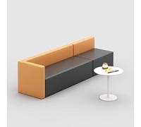 KIBONCY Ensemble de banquettes modulables avec Table Basse, canapé d'angle créatif for la décoration de réceptions, Salons, Bureaux de Vente et Halls d'hôtels(D)