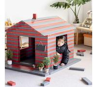 KIBONCY Ensemble de Blocs de Construction en Bois, Blocs en Bois Naturel Grandeur Nature, Jouets d'apprentissage préscolaire, respectueux de l'environnement(669pc)