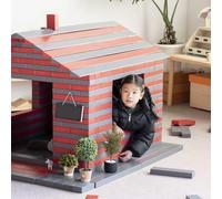 KIBONCY Ensemble de Blocs de Construction en Bois, Blocs en Bois Naturel Grandeur Nature, Jouets d'apprentissage préscolaire, respectueux de l'environnement(1800pc)