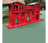 KIBONCY Ensemble de Blocs de Construction en Bois Naturel, Jouets d'apprentissage préscolaire, Blocs de Bois Grandeur Nature, respectueux de l'environnement, Cadeau d'anniversaire(2451pc)