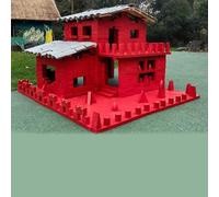 KIBONCY Ensemble de Blocs de Construction en Bois Naturel, Jouets d'apprentissage préscolaire, Blocs de Bois Grandeur Nature, respectueux de l'environnement, Cadeau d'anniversaire(1508pc)