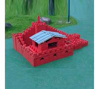 KIBONCY Ensemble de Blocs de Construction en Bois Naturel, Jouets d'apprentissage préscolaire, Blocs de Bois Grandeur Nature, respectueux de l'environnement, Cadeau d'anniversaire(1166pc)