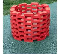 KIBONCY Ensemble de Blocs de Construction en Bois Naturel, Jouets d'apprentissage préscolaire, Blocs de Bois Grandeur Nature, respectueux de l'environnement, Cadeau d'anniversaire(100pc)