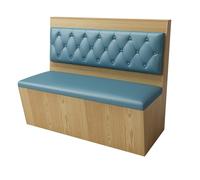 KIBONCY Ensemble de Cabine de Salle à Manger Commerciale de Style Industriel, Chaise de canapé Causeuse, for café, Bistro, Magasin de Desserts, siège de Restaurant et de Salon(G)