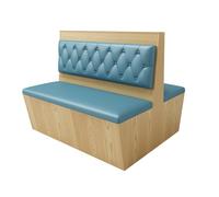 KIBONCY Ensemble de Cabine de Salle à Manger Commerciale de Style Industriel, Chaise de canapé Causeuse, for café, Bistro, Magasin de Desserts, siège de Restaurant et de Salon(H)