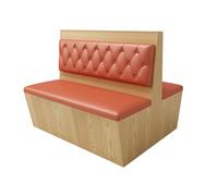 KIBONCY Ensemble de Cabine de Salle à Manger Commerciale de Style Industriel, Chaise de canapé Causeuse, for café, Bistro, Magasin de Desserts, siège de Restaurant et de Salon(F)