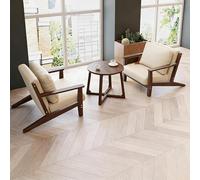 KIBONCY Ensemble de canapé Cabine avec Table Longue, qualité Commerciale, Tissu en Coton et Lin et Cadre en Bois Massif for Restaurant, café, Salon (Disposition Personnalisable)(D)