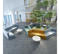 KIBONCY Ensemble de canapé de Bureau créatif avec Table Basse : Look Simple, idéal for Les Zones de réunion de l'académie de Formation(D)