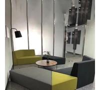 KIBONCY Ensemble de canapé de Bureau créatif avec Table Basse : Look Simple, idéal for Les Zones de réunion de l'académie de Formation(A)