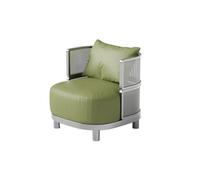 KIBONCY Ensemble De Canapé Et Table D'appoint en Acier Inoxydable De Style Industriel, Sièges De Loisirs Rembourrés for Café, Bistro, Salon De Réception, Espace De Réunion(B)