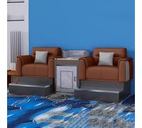 KIBONCY Ensemble de canapés de Billard de Luxe Spring : sièges de spectateur Haut de Gamme for salles de Billard et salles de Jeux(B)