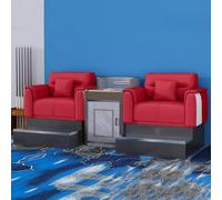 KIBONCY Ensemble de canapés de Billard de Luxe Spring : sièges de spectateur Haut de Gamme for salles de Billard et salles de Jeux(C)