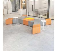 KIBONCY Ensemble de canapés de Loisirs inhabituels de Conception Triangulaire for Les Zones réception d'entreprise, Les salles de réunion, Les couloirs, Les Services de Vente immobilière(E)