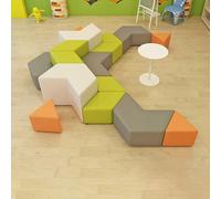 KIBONCY Ensemble de canapés de Loisirs triangulaires de Forme inhabituelle for salles de conférence, Les salles de réunion, Les espaces de négociation et Les centres de Vente immobilière(E)