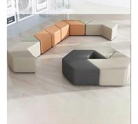 KIBONCY Ensemble de canapés de Loisirs triangulaires de Forme inhabituelle for salles de conférence, Les salles de réunion, Les espaces de négociation et Les centres de Vente immobilière(A)