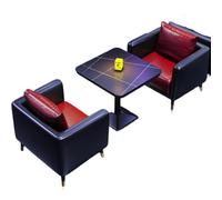 KIBONCY Ensemble de canapés de Salon de Divertissement Moderne - Sièges modulaires avec Cadre en Fer Robuste, éponge Haute densité et Table for salles de Jeux et espaces d'e-Sport(A)