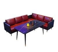 KIBONCY Ensemble de canapés de Salon de Divertissement Moderne - Sièges modulaires avec Cadre en Fer Robuste, éponge Haute densité et Table for salles de Jeux et espaces d'e-Sport(E)