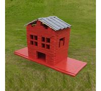 KIBONCY Ensemble de Construction de Maison, Blocs de Construction en Bois, Blocs d'architecture, projets de Bricolage réutilisables, Peinture à Base d'eau respectueuse de l'environnement(620pc)