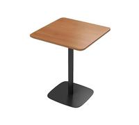 KIBONCY Ensemble de Meubles de Salle à Manger Table et chaises, Tables en Bois avec Bases en métal Noir, chaises de Cabine rembourrées Vertes, for Restaurant, café et Bistro(C)