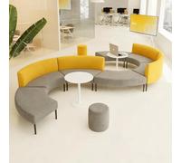 KIBONCY Ensemble de sièges de réception incurvés élégants, canapé irrégulier créatif for Le Hall du Bureau, l'établissement de Formation, la réception et Le Salon de négociation Commerciale(B)