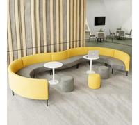 KIBONCY Ensemble de sièges de réception incurvés élégants, canapé irrégulier créatif for Le Hall du Bureau, l'établissement de Formation, la réception et Le Salon de négociation Commerciale(A)