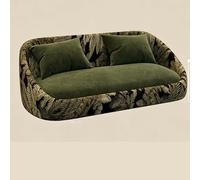 KIBONCY Ensemble de sièges de Restaurant de Luxe rétro, Ensembles de Table et de chaises de canapé Vintage, for cafés, bistros, hôtels, magasins de Desserts, Aucun Assemblage requis(140 * 78 * 75cm)