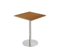 KIBONCY Ensemble De Table À Manger du Milieu du Siècle, Rondes Et Carrées, en Bois, for Bistrot, Café, avec 4 Chaises, Cadre en Métal, Meubles De Cuisine, Combo for Dessert, Salon De Thé(H60CM)