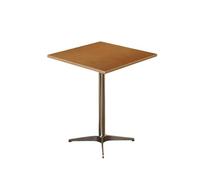 KIBONCY Ensemble De Table À Manger du Milieu du Siècle, Rondes Et Carrées, en Bois, for Bistrot, Café, avec 4 Chaises, Cadre en Métal, Meubles De Cuisine, Combo for Dessert, Salon De Thé(F60CM)