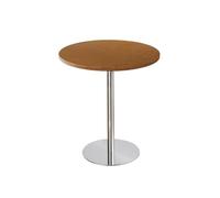 KIBONCY Ensemble De Table À Manger du Milieu du Siècle, Rondes Et Carrées, en Bois, for Bistrot, Café, avec 4 Chaises, Cadre en Métal, Meubles De Cuisine, Combo for Dessert, Salon De Thé(G60CM)