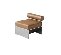 KIBONCY Ensemble de Table de Banc, Tabouret d'observation Droit rembourré en PU résistant à l'eau avec Table Basse latérale Ronde et carrée for Salle de Billard, réception de café(Style2)