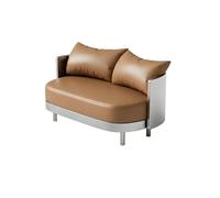KIBONCY Ensemble de Table et de chaises, canapé Rond Simple et Double en Cuir PU avec Table Basse sur Pied for Salle de Billard, café, Salle de Jeux et Zone d'attente de réception(G)