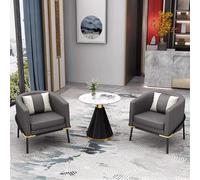 KIBONCY Ensemble Table et Chaise de négociation de Luxe léger for Bureau de Vente, Hall d'hôtel, Bureau, café et Restaurant(Set4)