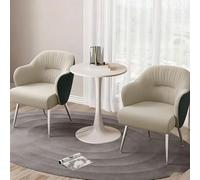 KIBONCY Ensemble Table Et Chaises De Balcon, Ensemble De Table De Lecture Et De Table Basse De Luxe Léger Et Haut De Gamme De Trois Pièces, Ensemble De Négociation À Domicile Et De Boire du Thé(A3)