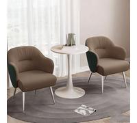 KIBONCY Ensemble Table Et Chaises De Balcon, Ensemble De Table De Lecture Et De Table Basse De Luxe Léger Et Haut De Gamme De Trois Pièces, Ensemble De Négociation À Domicile Et De Boire du Thé(A2)