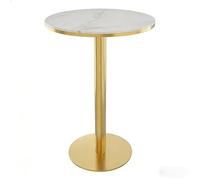 KIBONCY Ensemble Table et chaises de Bar Commercial de Style Nordique - Comptoir en Dalles de Roche, tabourets Hauts for magasins de thé au Lait, cafés, Bars musicaux, Restaurants(60cm Table1)