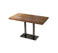 KIBONCY Ensemble Table et chaises rétro en Bois Massif et rotin Style Wabi-Sabi, idéal for Un Restaurant Commercial de Style Western, Un café ou Un Bar. Table et chaises de négociation.(U)