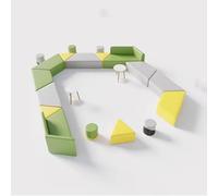 KIBONCY Ensemble Unique de canapé et de Table Basse for Les Bureaux : Ambiance décontractée, Parfait for la réception d'un Centre de Formation(E)