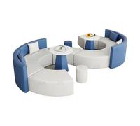 KIBONCY Ensembles de canapés sur Mesure for Centre de Formation de l'institut, Ensembles de canapés et de Tables Basses de réunion et de réception en Forme d'arc de Loisirs et créatifs(G)