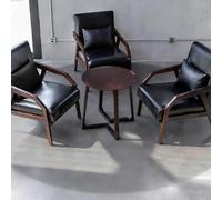 KIBONCY Ensembles de Tables et de chaises de café, cabines de canapé de Bar et de taverne rétro, négociation Commerciale, réception de Loisirs et chaises en Bois Massif d'hôtel(Set 1)