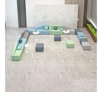 KIBONCY Espace d'accueil moderne avec canapé modulaire, espace de négociation for le bureau des ventes, salle d'activités, salle d'attente et de repos for un hôpital de chirurgie plastique(B)