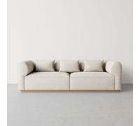 KIBONCY Extra-Wide Deep Loveseat Sofa, Comfortable and deepened Fabric Sofa, for Space Bedroom Apartment Office(Double)