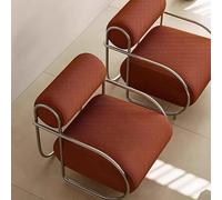 KIBONCY Fauteuil Une Place Style Bauhaus Nordique - Design créatif du Milieu du siècle, Fauteuil de détente rétro Minimaliste for la Maison et la Chambre(Caramel)