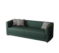 KIBONCY Full All Around Front and Back Leather Sofa Faux Small Loveseat,Cushion Couch for Bedroom Living Room Or Office(B,170cm)