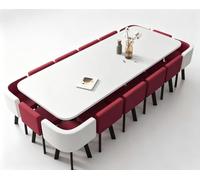KIBONCY Grand Ensemble De Table D'activités for Enfants Effet Marbre avec Chaises Ergonomiques en Tissu, Jeu D'artisanat d'apprentissage Multi-Places(M)