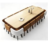 KIBONCY Grand Ensemble De Table D'activités for Enfants Effet Marbre avec Chaises Ergonomiques en Tissu, Jeu D'artisanat d'apprentissage Multi-Places(Q)