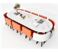 KIBONCY Grand Ensemble De Table D'activités for Enfants Effet Marbre avec Chaises Ergonomiques en Tissu, Jeu D'artisanat d'apprentissage Multi-Places(H)