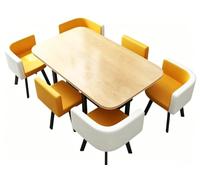 KIBONCY Grand Ensemble De Table D'activités for Enfants Effet Marbre avec Chaises Ergonomiques en Tissu, Jeu D'artisanat d'apprentissage Multi-Places(A)