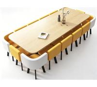 KIBONCY Grand Ensemble De Table D'activités for Enfants Effet Marbre avec Chaises Ergonomiques en Tissu, Jeu D'artisanat d'apprentissage Multi-Places(L)
